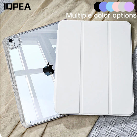 Coque - Étui intelligent 2025 pour iPad Air / iPad 10e / 11e / Mini 6 / Pro 11 / Pro 13 – Support magnétique
