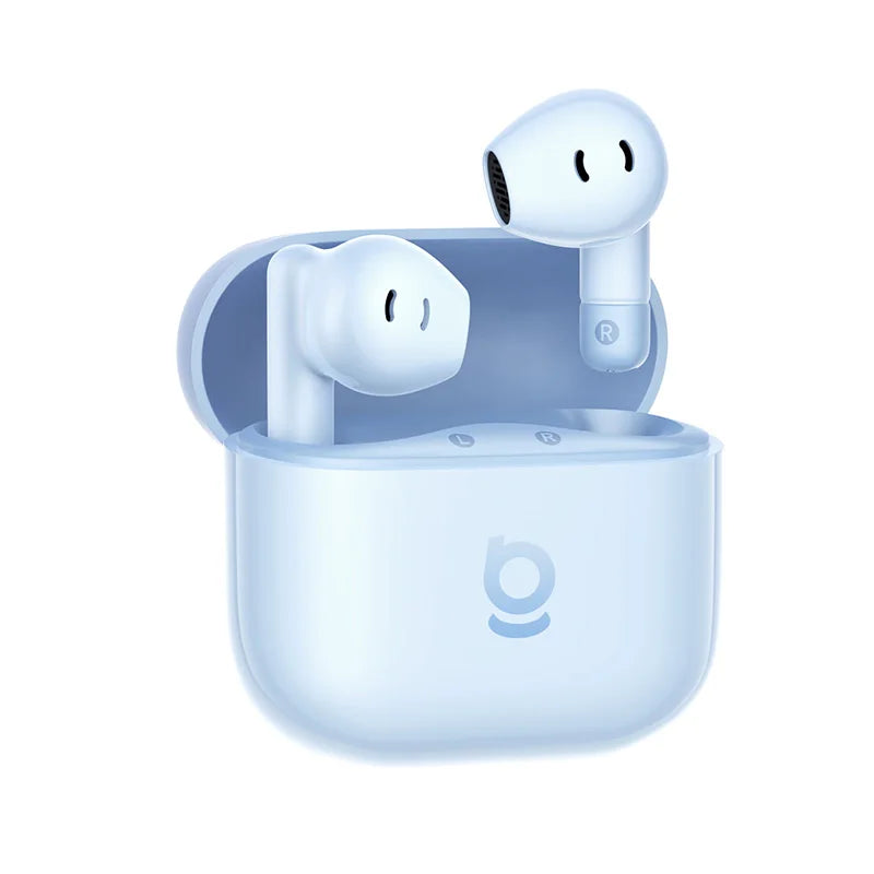Baseus Bass BS2 Lite – Écouteurs Bluetooth TWS 6.0 semi‑intra‑auriculaires avec 2 micros AI ENC, 40h d’autonomie, IP55 et SuperBass