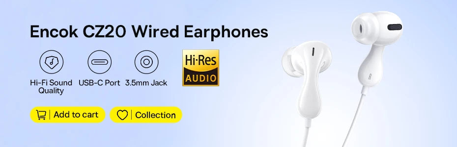 Baseus C17 – Écouteurs filaires HiFi Type‑C avec microphone | Confort in‑ear & son clair