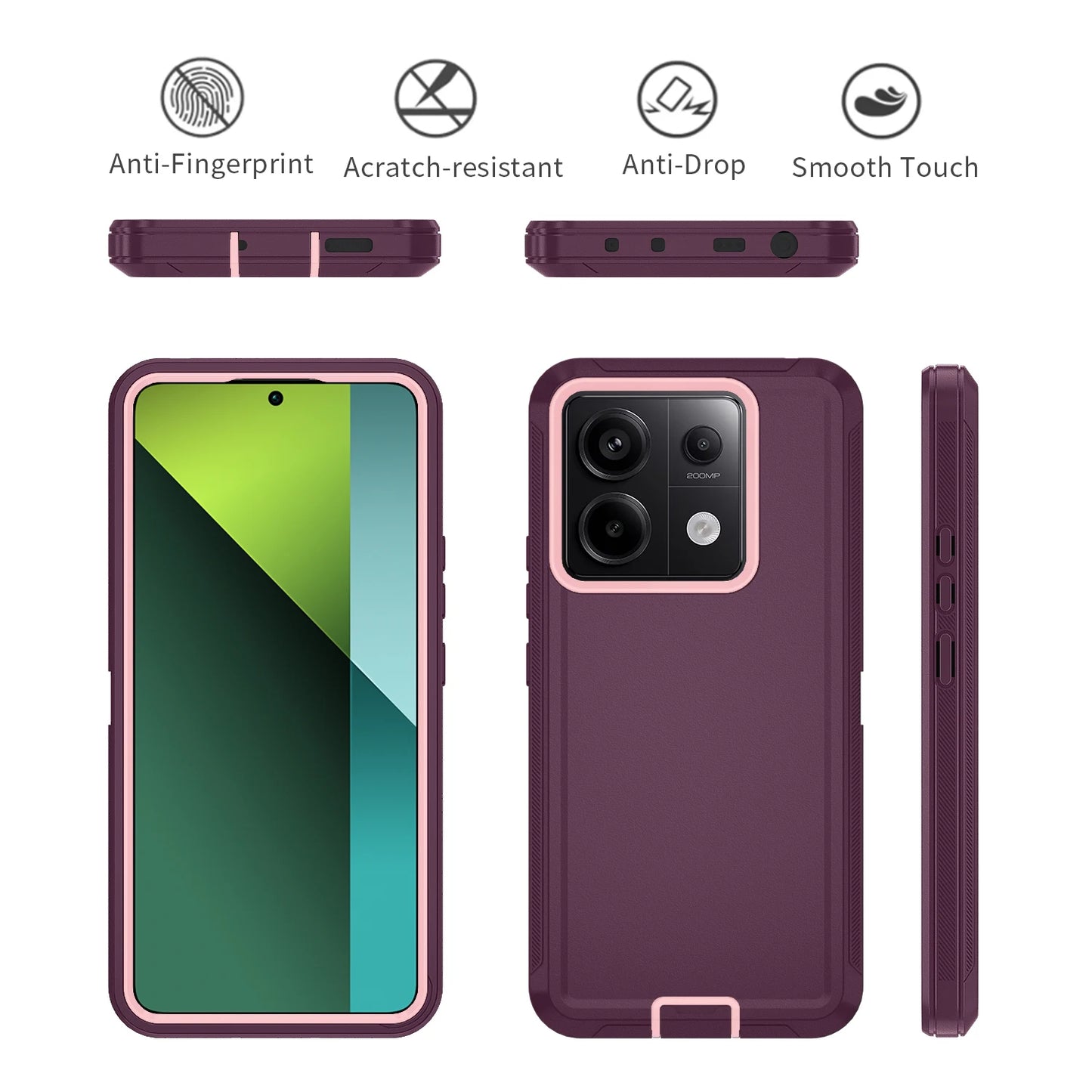Coque Blindée pour Xiaomi & Redmi – Anti‑Chocs, Anti‑Poussière & Protection Caméra 360°