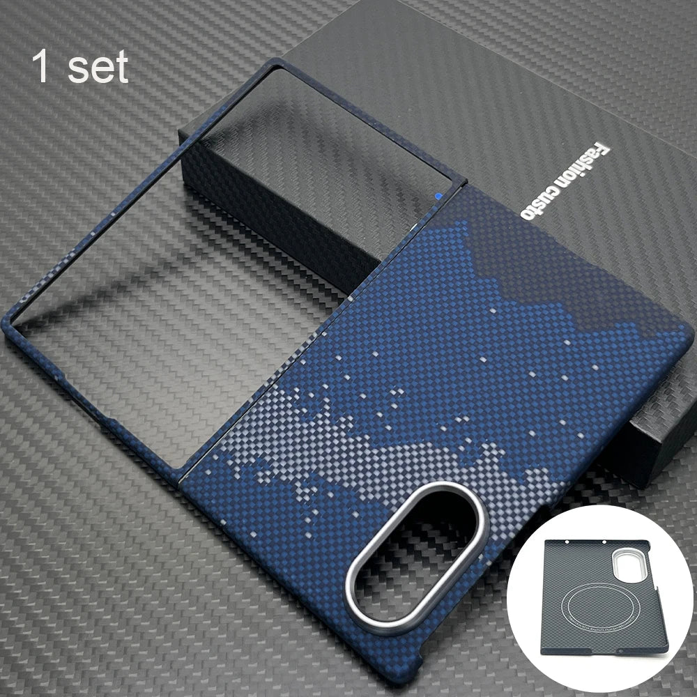 botnax Coque Magnétique Premium en Fibre d'Aramide Kevlar pour Samsung Galaxy Z Fold8 – Compatible MagSafe