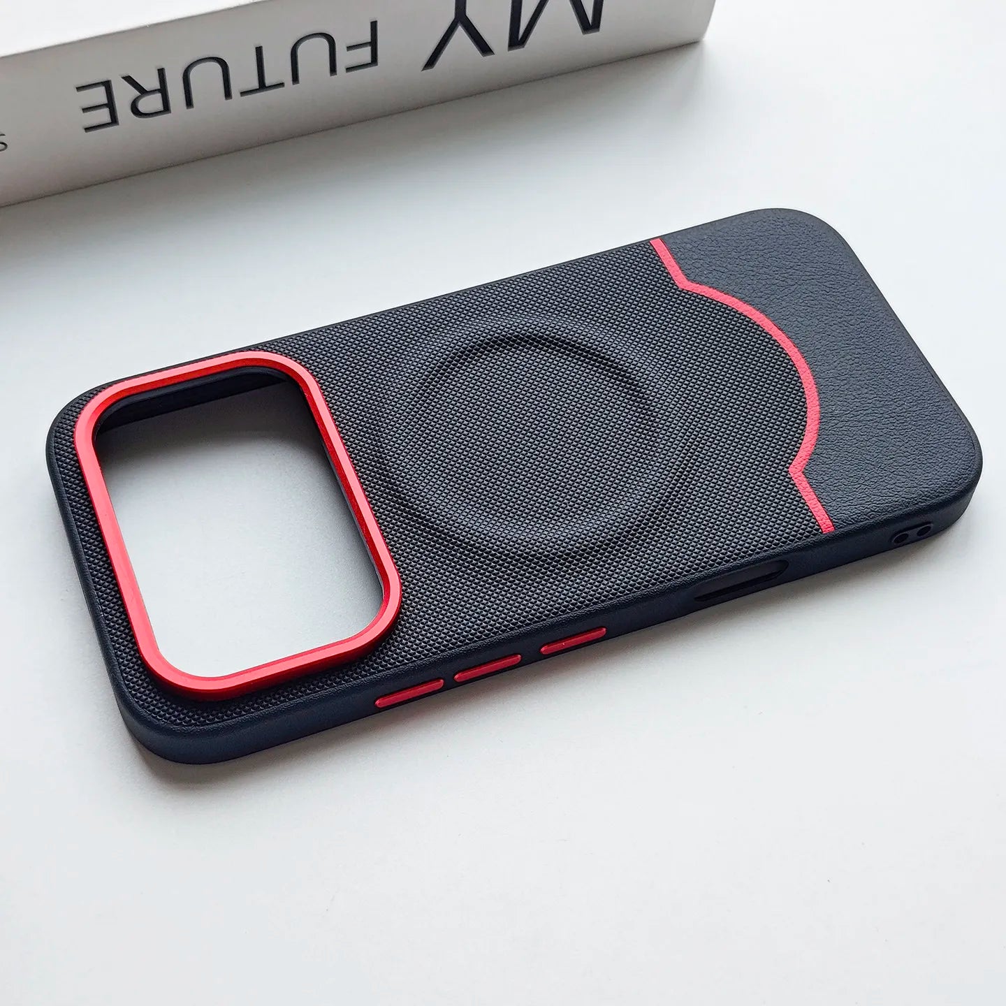 Coque  magnétique en cuir PU mat à grain fin associé au silicone pour Honor 600 / 600 Pro