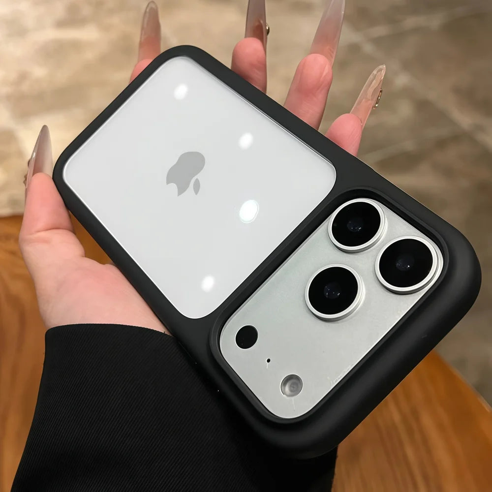 Coque transparente cristal pour iPhone compatible avec tous les modèles d’iPhone 11 à 17 Pro Max.