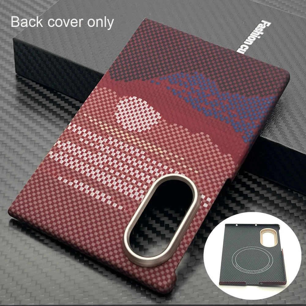botnax Coque Magnétique Premium en Fibre d'Aramide Kevlar pour Samsung Galaxy Z Fold8 – Compatible MagSafe
