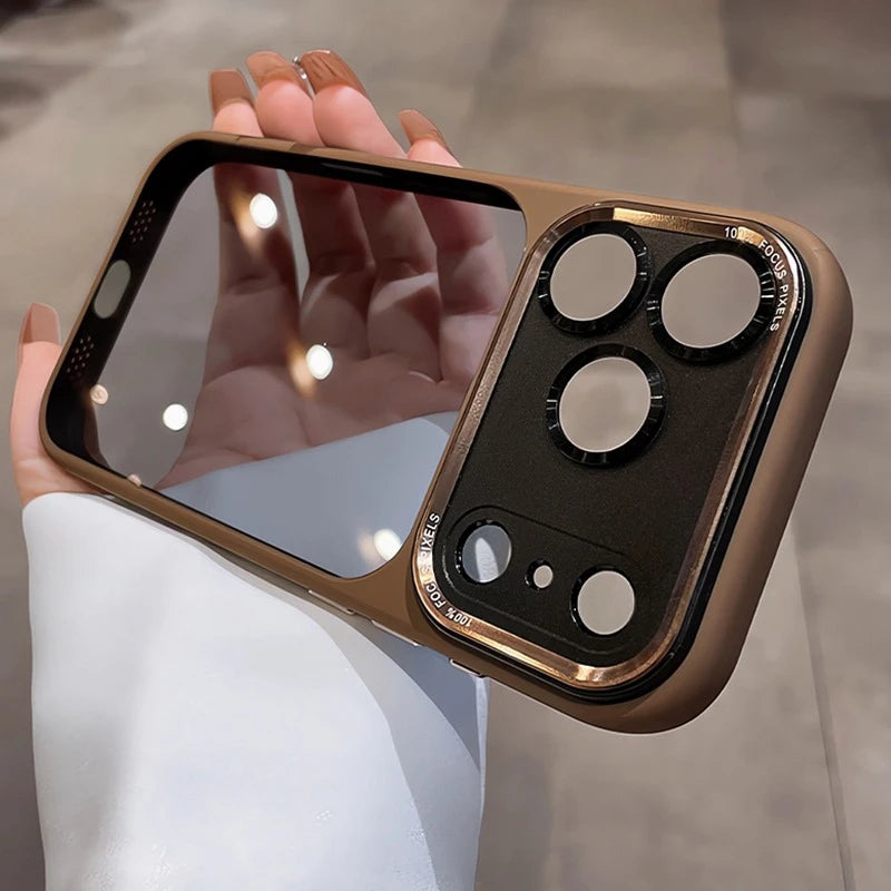 Coque de luxe, élégante avec une partie transparente