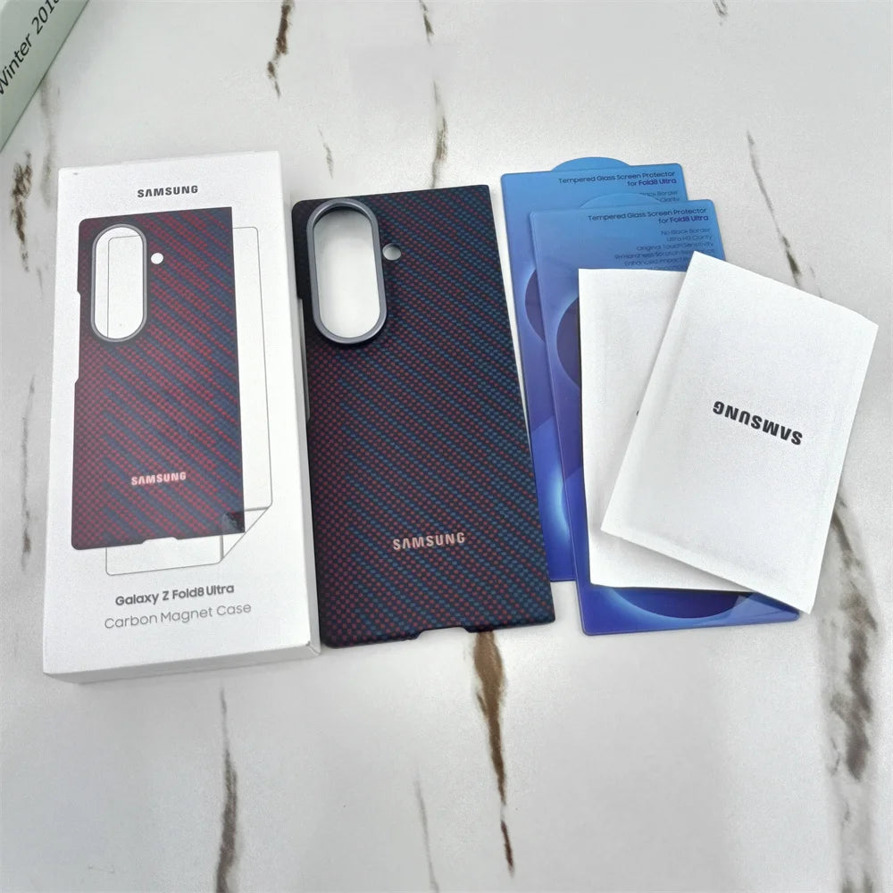 Coque Magnétique Fibre de Carbone pour Samsung Galaxy Z Fold8 / Fold8 Ultra