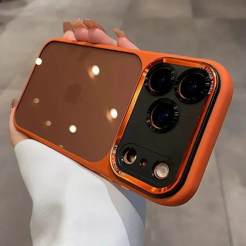 Coque de luxe, élégante avec une partie transparente