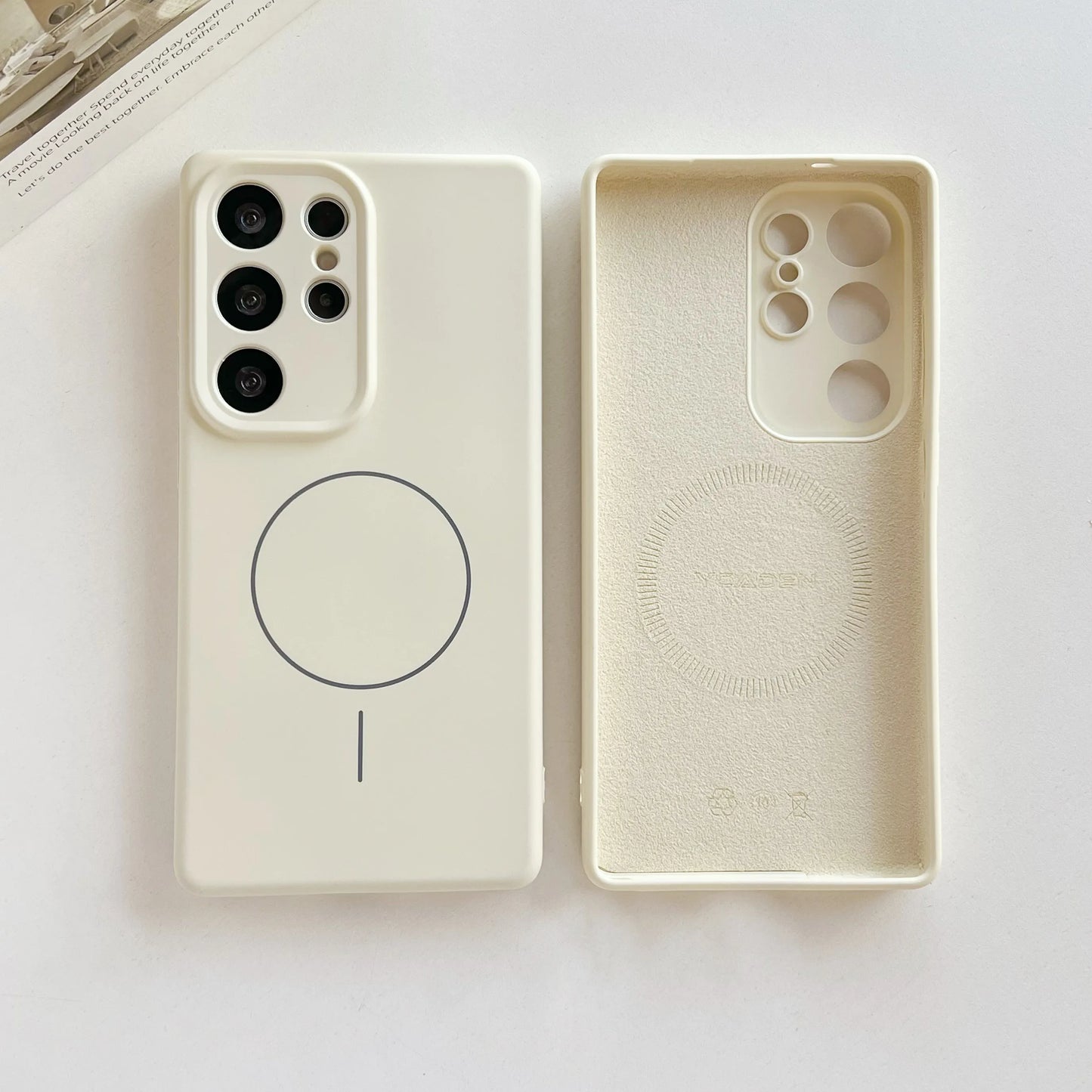 Coque Matte Magnétique Antichoc pour Samsung S23 / S23 Plus / S23 Ultra / S22 / S20