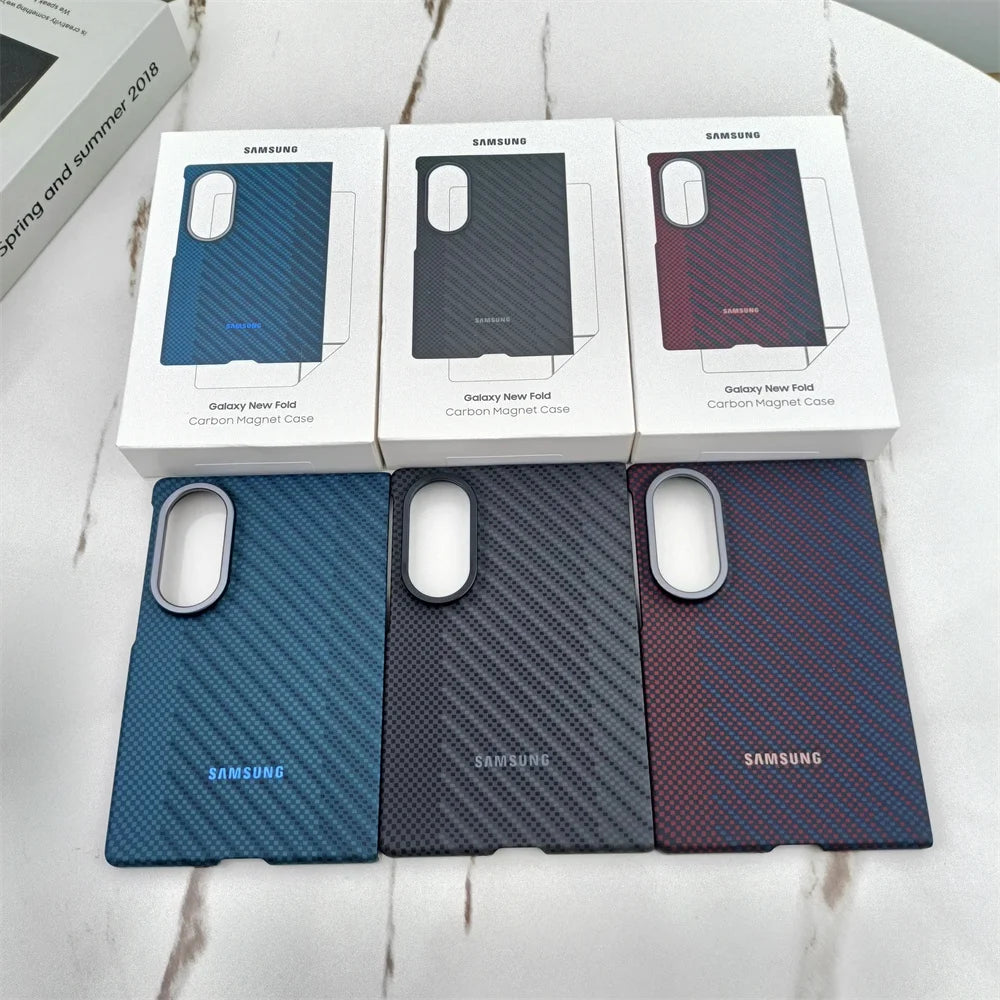 Coque Magnétique Fibre de Carbone pour Samsung Galaxy Z Fold8 / Fold8 Ultra