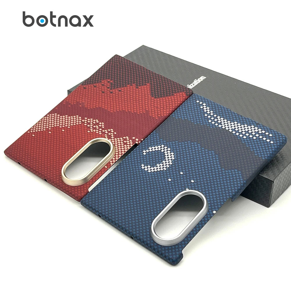 botnax Coque Magnétique Premium en Fibre d'Aramide Kevlar pour Samsung Galaxy Z Fold8 – Compatible MagSafe