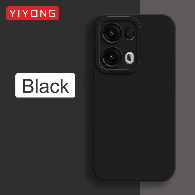 Coque YIYONG Silicone Liquide Soyeux pour OPPO Reno 13 / 13 Pro / 14 / 14 Pro – Étui Souple Antichoc 5G Global