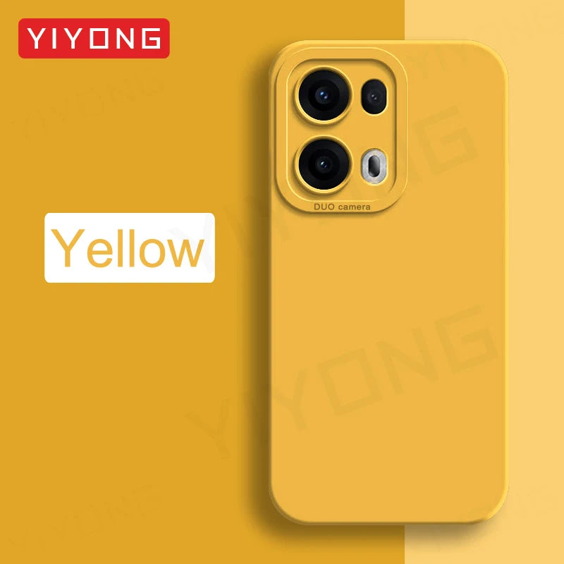 Coque YIYONG Silicone Liquide Soyeux pour OPPO Reno 13 / 13 Pro / 14 / 14 Pro – Étui Souple Antichoc 5G Global
