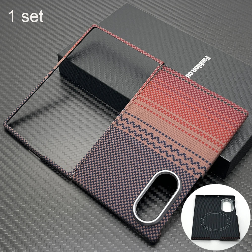 botnax Coque Magnétique Premium en Fibre d'Aramide Kevlar pour Samsung Galaxy Z Fold8 – Compatible MagSafe