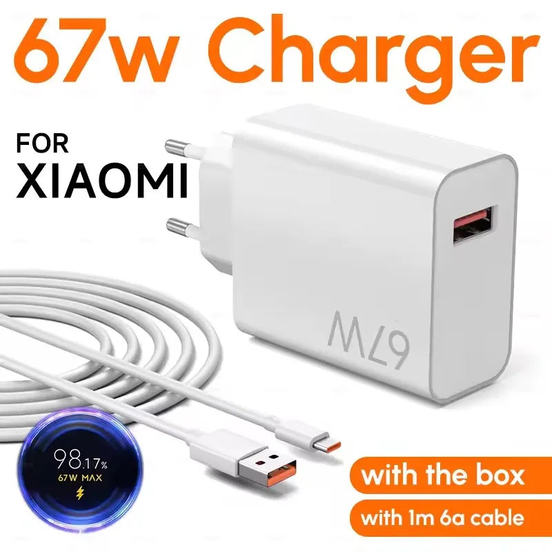 XIAOMI Chargeur 67W Cargador Hyper Turbo