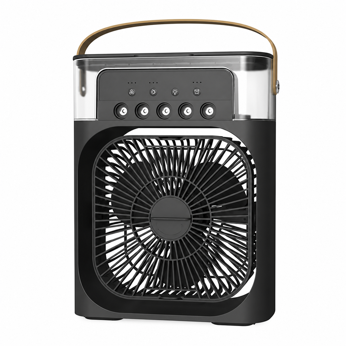 Ventilateur Portable 3‑en‑1, Mini Climatiseur, Humidificateur & Veilleuse LED pour Maison et Bureau
