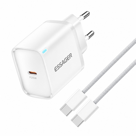 Essager chargeur Mini 30W Type‑C – Chargeur compatible avec tous les téléphones