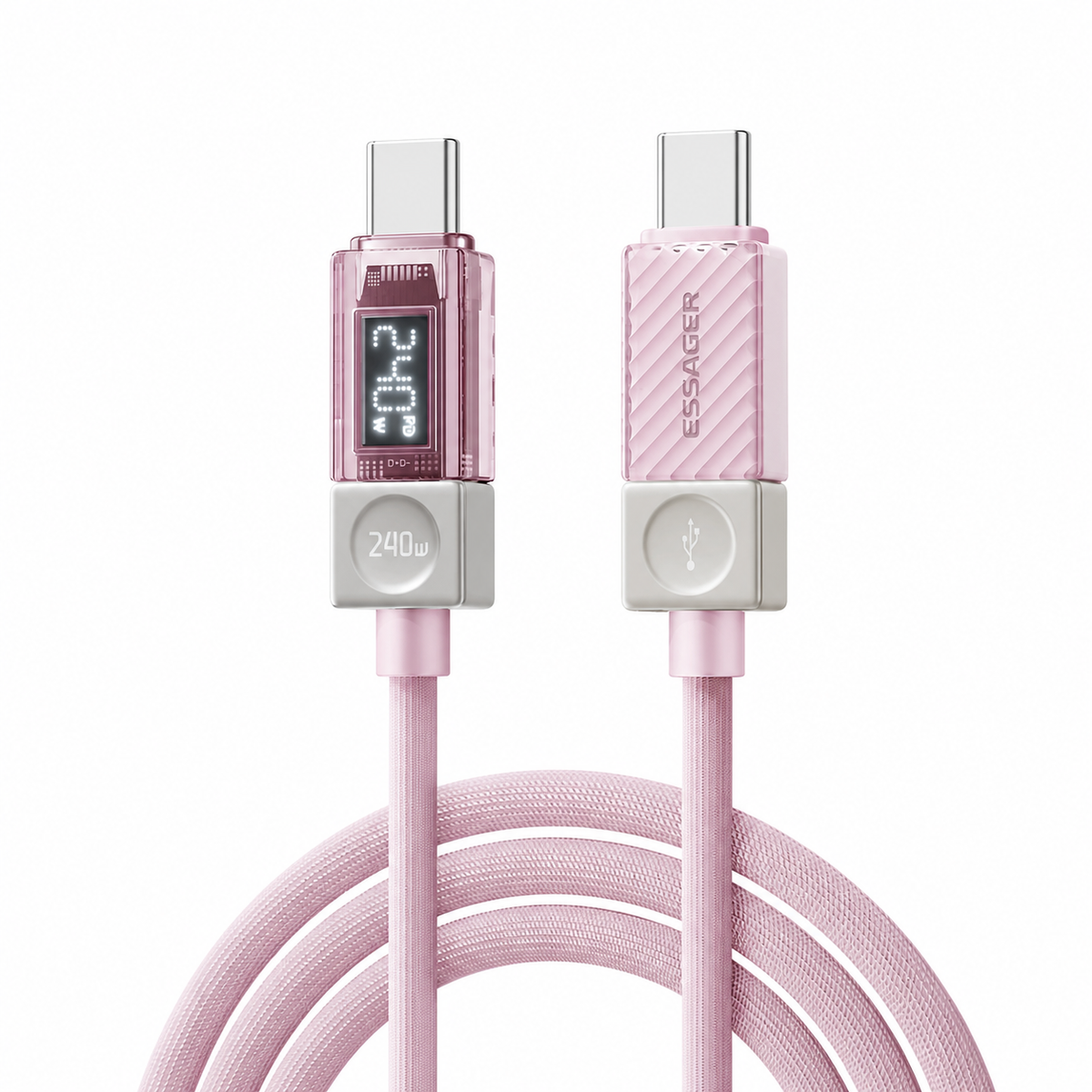 Câble USB‑C ESSAGER Version Haute Qualité & Originale 240W et 100W